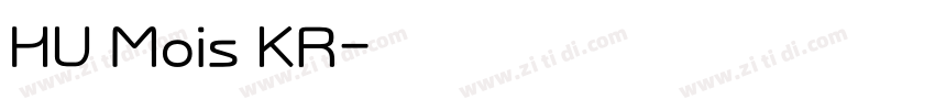HU Mois KR字体转换